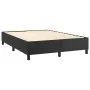 Cama box spring colchón y LED cuero sintético negro 140x200 cm de vidaXL, Camas y somieres - Ref: Foro24-3139385, Precio: 517...