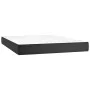 Cama box spring colchón y LED cuero sintético negro 140x200 cm de vidaXL, Camas y somieres - Ref: Foro24-3139385, Precio: 517...