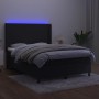 Cama box spring colchón y LED terciopelo negro 140x190 cm de vidaXL, Camas y somieres - Ref: Foro24-3139441, Precio: 495,50 €...