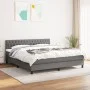 Box spring bed with dark gray fabric mattress 180x200 cm by vidaXL, Beds and slatted bases - Ref: Foro24-3140314, Price: 606,...