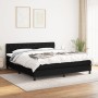 Cama box spring con colchón tela negro 160x200 cm de vidaXL, Camas y somieres - Ref: Foro24-3140307, Precio: 508,51 €, Descue...