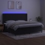 Cama box spring colchón y LED terciopelo negro 200x200 cm de vidaXL, Camas y somieres - Ref: Foro24-3139705, Precio: 647,97 €...