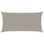Toldo de vela rectangular HDPE gris claro 160 g/m² 4x7 m en Sombrillas | Comprar online en Foru.es