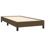 Cama box spring con colchón tela marrón oscuro 90x200 cm de vidaXL, Camas y somieres - Ref: Foro24-3139868, Precio: 283,58 €,...