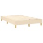 Cama box spring con colchón tela color crema 120x200 cm de vidaXL, Camas y somieres - Ref: Foro24-3140446, Precio: 378,95 €, ...