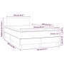 Cama box spring con colchón tela color crema 120x200 cm de vidaXL, Camas y somieres - Ref: Foro24-3140446, Precio: 378,95 €, ...