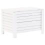 Caja de almacenaje y tapa RANA madera maciza blanca 80x49x54 cm en Baúles de almacenamiento | Comprar online en Foru.es