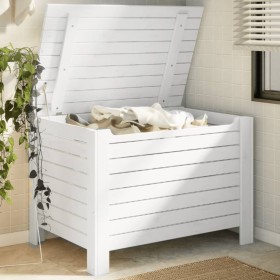 Caja de almacenaje y tapa RANA madera maciza blanca 100x49x54cm en Baúles de almacenamiento | Comprar online en Foru.es