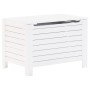 Caja de almacenaje y tapa RANA madera maciza blanca 100x49x54cm en Baúles de almacenamiento | Comprar online en Foru.es