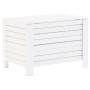 Caja de almacenaje y tapa RANA madera maciza blanca 100x49x54cm en Baúles de almacenamiento | Comprar online en Foru.es