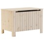 Caja de almacenaje con tapa RANA madera maciza pino 80x49x54 cm en Baúles de almacenamiento | Comprar online en Foru.es