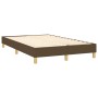 Cama box spring con colchón tela marrón oscuro 120x200 cm de vidaXL, Camas y somieres - Ref: Foro24-3140444, Precio: 364,22 €...