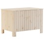 Caja de almacenaje con tapa RANA madera maciza pino 80x49x54 cm en Baúles de almacenamiento | Comprar online en Foru.es