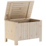 Caja de almacenaje con tapa RANA madera maciza pino 80x49x54 cm en Baúles de almacenamiento | Comprar online en Foru.es
