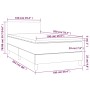 Cama box spring con colchón tela gris oscuro 100x200 cm de vidaXL, Camas y somieres - Ref: Foro24-3140434, Precio: 307,96 €, ...