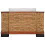Sillón con cojines ratán natural marrón de vidaXL, Sillones - Ref: Foro24-283078, Precio: 275,49 €, Descuento: %