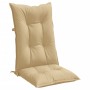 Cojines silla respaldo alto 6 uds tela beige melange 120x50x7cm en Decoración | Comprar online en Foru.es