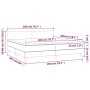 Cama box spring con colchón tela color crema 200x200 cm de vidaXL, Camas y somieres - Ref: Foro24-3140486, Precio: 545,02 €, ...