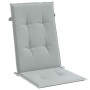 Cojines para silla respaldo alto 2 uds tela gris claro melange en Decoración | Comprar online en Foru.es