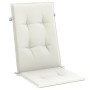 Cojines silla respaldo alto 6 uds tela crema melange 120x50x4cm en Decoración | Comprar online en Foru.es