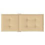 Cojines silla respaldo alto 6 uds tela beige melange 120x50x4cm en Decoración | Comprar online en Foru.es
