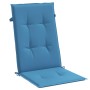 Cojines silla respaldo alto 6 uds tela azul melange 120x50x4 cm en Decoración | Comprar online en Foru.es