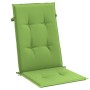 Cojines silla respaldo alto 4 uds tela verde melange 120x50x4cm en Decoración | Comprar online en Foru.es
