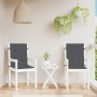 Cojines silla respaldo bajo 2 ud tela gris antracita melange en Decoración | Comprar online en Foru.es