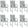 Cojines para silla respaldo bajo 6 ud tela gris claro melange en Decoración | Comprar online en Foru.es