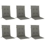 Cojines para silla respaldo bajo 6 ud tela gris oscuro melange en Decoración | Comprar online en Foru.es