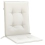 Cojines silla respaldo bajo 4 ud tela crema melange 100x50x4 cm en Decoración | Comprar online en Foru.es