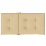 Cojines silla respaldo bajo 4 ud tela beige melange 100x50x4 cm en Decoración | Comprar online en Foru.es