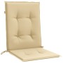 Cojines silla respaldo bajo 6 ud tela beige melange 100x50x4 cm en Decoración | Comprar online en Foru.es