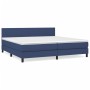 Cama box spring con colchón tela azul 200x200 cm de vidaXL, Camas y somieres - Ref: Foro24-3139927, Precio: 581,67 €, Descuen...