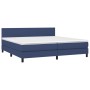 Cama box spring con colchón tela azul 200x200 cm de vidaXL, Camas y somieres - Ref: Foro24-3139927, Precio: 581,67 €, Descuen...