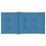 Cojines silla respaldo bajo 4 ud tela azul melange 100x50x4 cm en Decoración | Comprar online en Foru.es