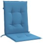 Cojines silla respaldo bajo 6 ud tela azul melange 100x50x4 cm en Decoración | Comprar online en Foru.es