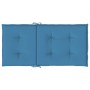 Cojines silla respaldo bajo 6 ud tela azul melange 100x50x4 cm en Decoración | Comprar online en Foru.es