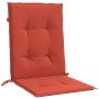 Cojines silla respaldo bajo 6 ud tela rojo melange 100x50x4 cm en Decoración | Comprar online en Foru.es