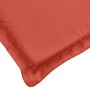 Cojines silla respaldo bajo 6 ud tela rojo melange 100x50x4 cm en Decoración | Comprar online en Foru.es