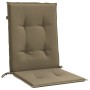 Cojines silla respaldo bajo 2 ud tela taupe melange 100x50x4 cm en Decoración | Comprar online en Foru.es