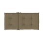 Cojines silla respaldo bajo 2 ud tela taupe melange 100x50x4 cm en Decoración | Comprar online en Foru.es