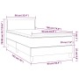 Cama box spring con colchón tela gris claro 90x190 cm de vidaXL, Camas y somieres - Ref: Foro24-3139937, Precio: 290,68 €, De...