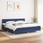 Cama box spring con colchón tela azul 200x200 cm de vidaXL, Camas y somieres - Ref: Foro24-3140567, Precio: 585,91 €, Descuen...