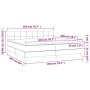 Cama box spring con colchón tela color crema 200x200 cm de vidaXL, Camas y somieres - Ref: Foro24-3140646, Precio: 537,03 €, ...