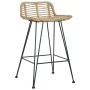 Taburetes de cocina 2 unidades ratán natural de vidaXL, Taburetes de cocina - Ref: Foro24-285232, Precio: 233,35 €, Descuento: %