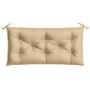 Cojín para banco de jardín tela beige melange 100x50x7 cm en Decoración | Comprar online en Foru.es