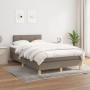 Cama box spring con colchón tela gris taupe 120x200 cm de vidaXL, Camas y somieres - Ref: Foro24-3140605, Precio: 365,81 €, D...