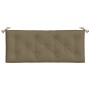 Cojín para banco de jardín tela gris taupe melange 120x50x7 cm en Decoración | Comprar online en Foru.es
