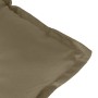 Cojín para banco de jardín tela gris taupe melange 120x50x7 cm en Decoración | Comprar online en Foru.es